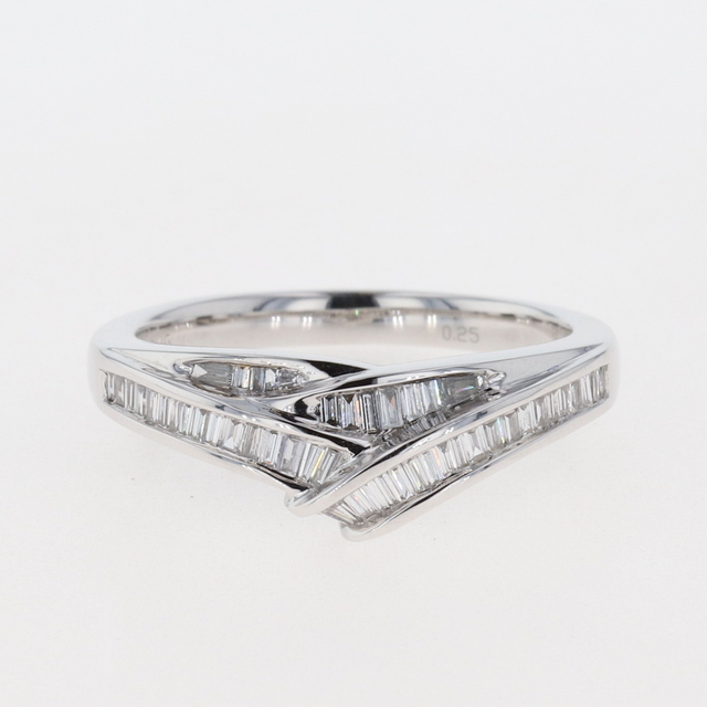 メレダイヤ デザインリング 約16号 WG 【中古】 アクセサリー