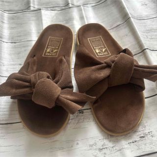 アイランドスリッパ(ISLAND SLIPPER)のアイランド　スリッパ　ブラウン　22 5(サンダル)