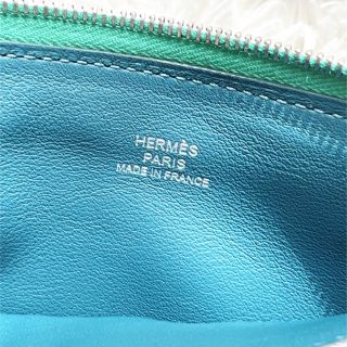 美品 HERMES エルメス アトゥ ポーチ カデナ ウエストバッグ グリーン