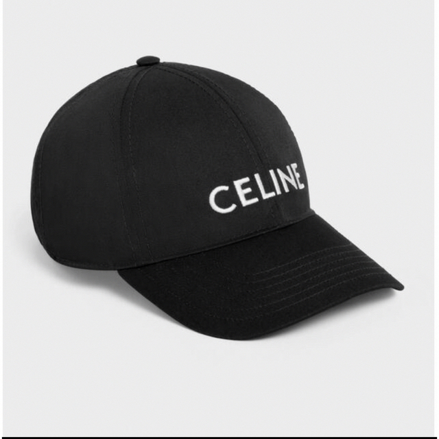 美品！値下げ　CELINE ベースボールキャップ / コットンドリル ブラック