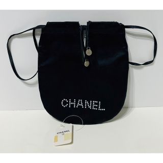 シャネル(CHANEL)のシャネル パール 巾着 バッグ ポーチ ナイロン CHANEL ヴィンテージ(ハンドバッグ)