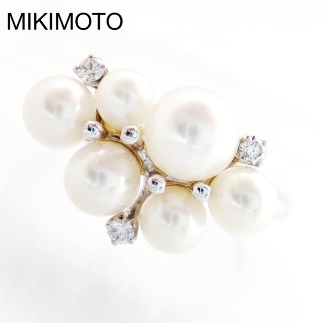 MIKIMOTO - MIKIMOTO ミキモト ペルリータ パール ダイヤ リング WG ジュウル