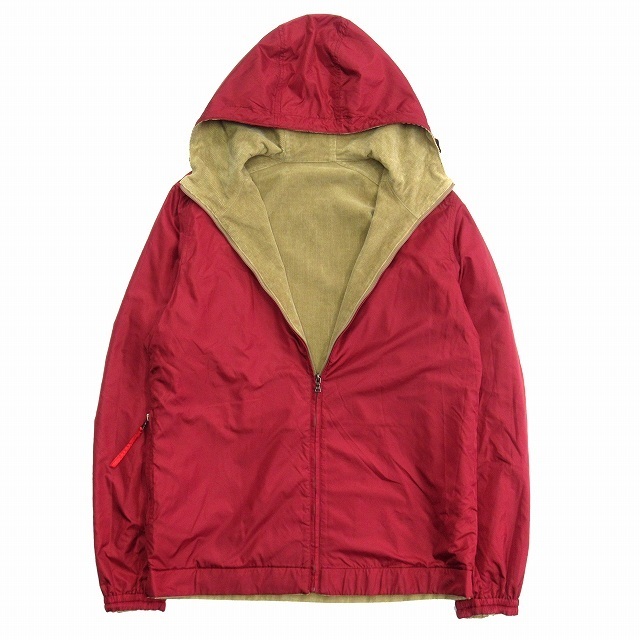 プラダ スポーツ PRADA SPORT コットン ナイロン パーカー L-