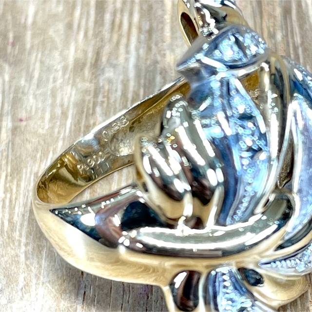 豪華!K18/Pt900 ダイヤ デザイン リング 11.22g M1198 | cafealma.co.il