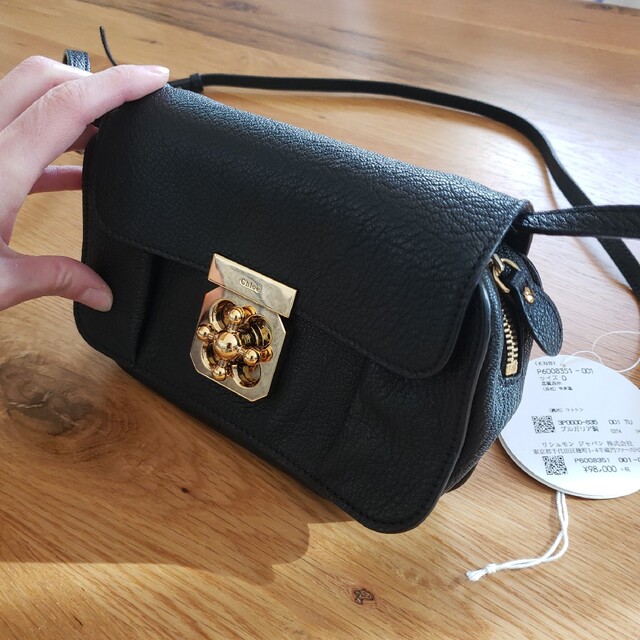 Chloe(クロエ)の【美品】Chloe エルシー ミニショルダー ブラック レディースのバッグ(ショルダーバッグ)の商品写真