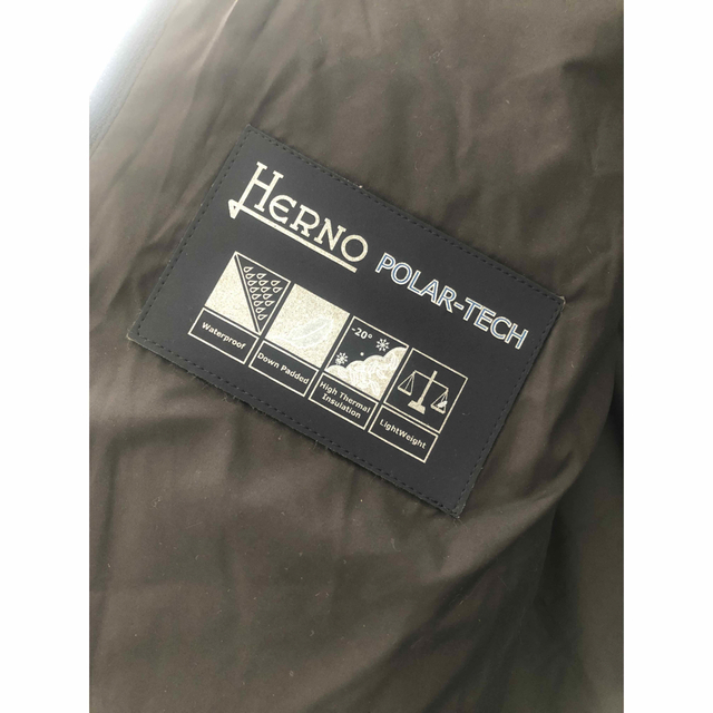 HERNO(ヘルノ)のヘルノ　ダウンコート　黒　40 レディースのジャケット/アウター(ダウンコート)の商品写真