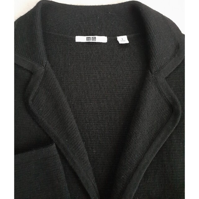 UNIQLO - ユニクロ ニットテーラードジャケット Lの通販 by UNIQLO - ユニクロ ニットテーラードジャケット Lの通販 by
