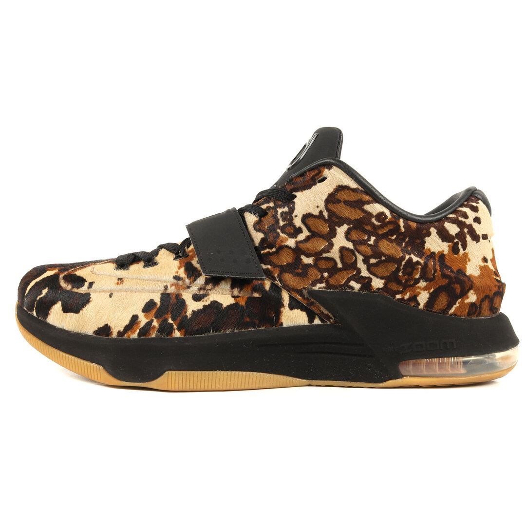 NIKE(ナイキ)のNIKE ナイキ KD 7 EXT QS LONGHORN STATE (716654-001) 2015年 ケビン・デュラント 7 エクステンション ロングホーンステイト ブラック セイル サイズ：US10.5 28.5cm スニーカー 【メンズ】【中古】【美品】 メンズの靴/シューズ(スニーカー)の商品写真