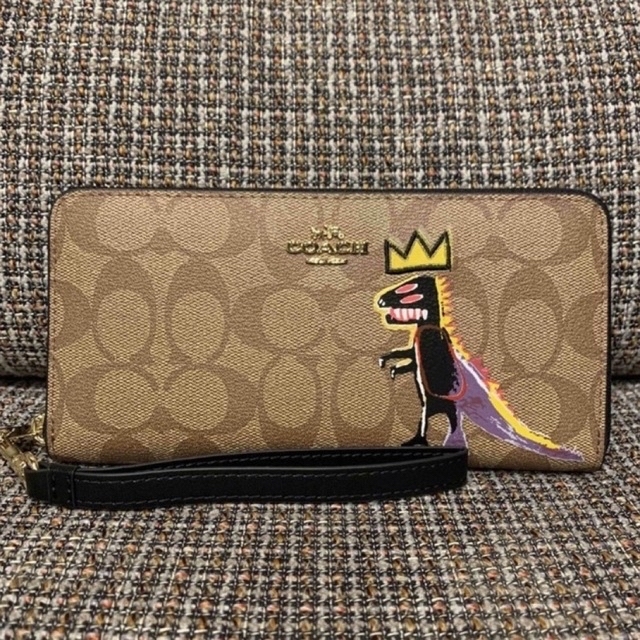 COACH - 本体のみ 少し訳あり 5615 コーチ 長財布 バスキアコラボの ...