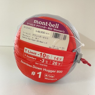 モンベル(mont bell)のモンベル 女性用寝袋 シームレス ダウンハガー800 Women's #1 新品(寝袋/寝具)