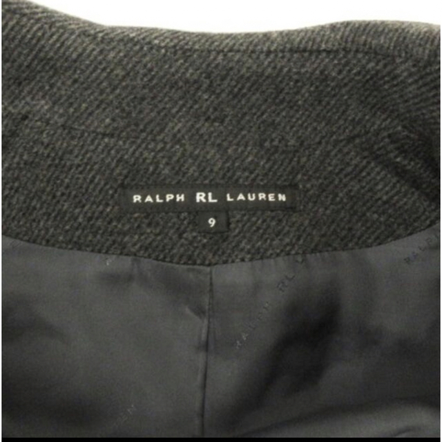 Ralph Lauren(ラルフローレン)のアールエルラルフローレン ロング コート ステンカラー ダブル グレー 9 レディースのジャケット/アウター(その他)の商品写真