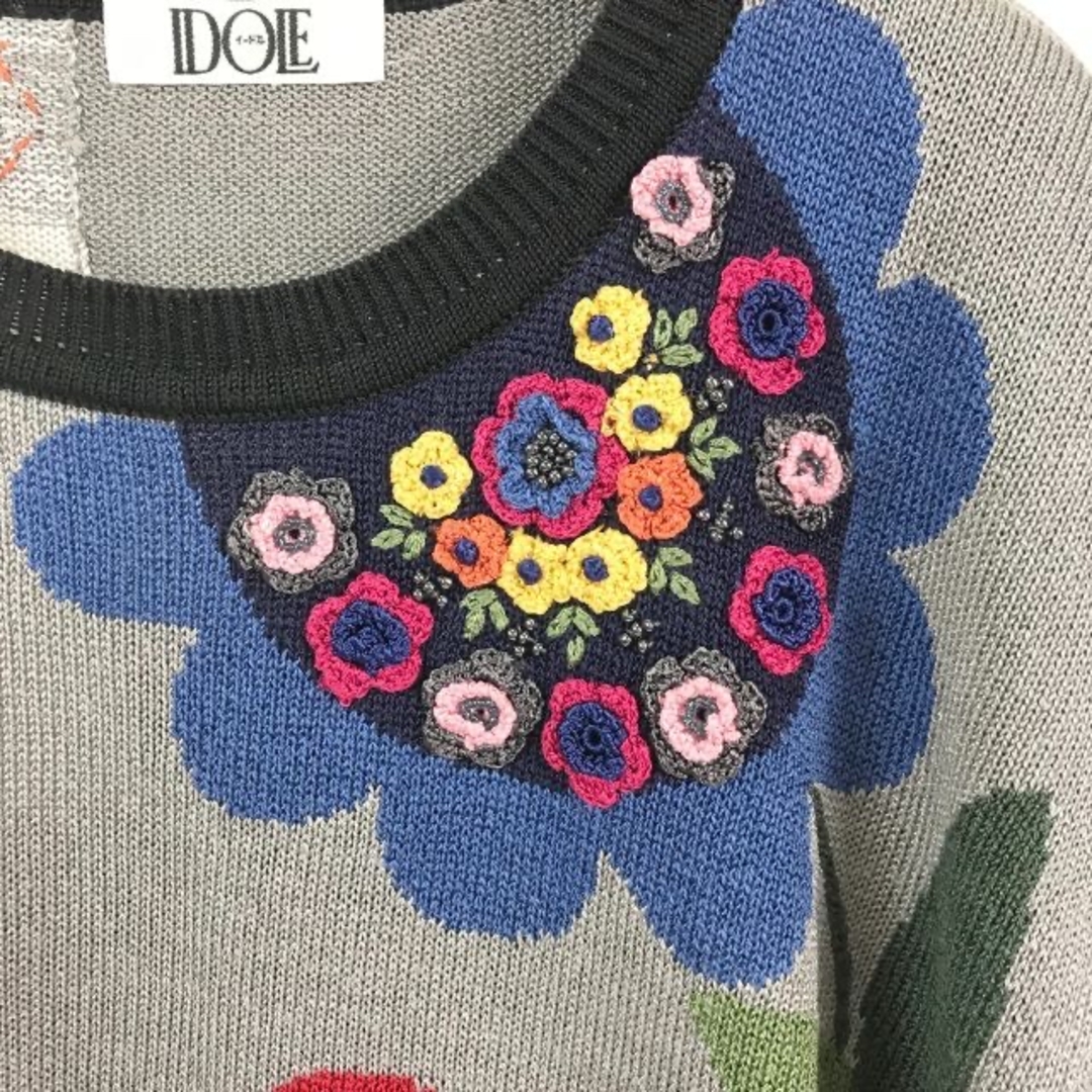 購入者イードル ナイキサマーニット 花刺繍 マルチカラー レディース レディースのトップス(ニット/セーター)の商品写真