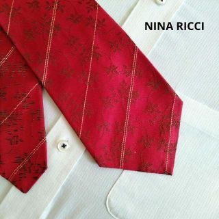 ニナリッチ(NINA RICCI)の【どれでも1本600円、２本で1000円】色:レッド　ニナリッチ(ネクタイ)