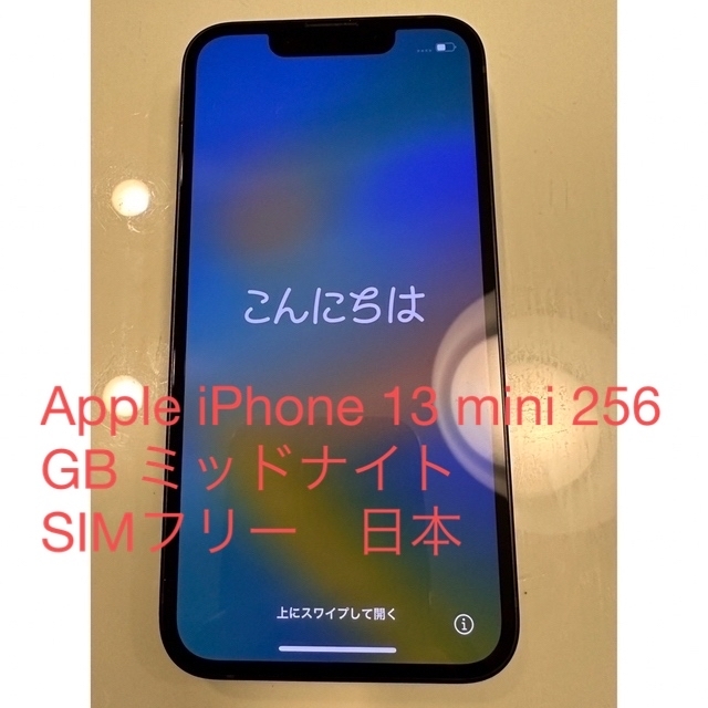 柔らかな質感の 13 iPhone Apple - Apple mini ミッドナイト 256GB