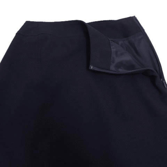 QUEENS COURT(クイーンズコート)のクイーンズコート スカート 台形 ひざ丈 バックリボン 日本製 ネイビー 紺 0 レディースのスカート(ひざ丈スカート)の商品写真