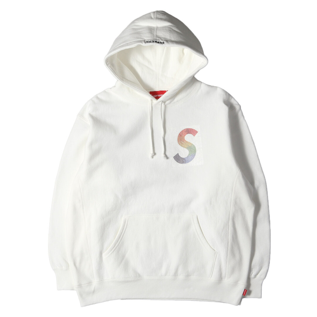 Supreme シュプリーム パーカー スワロフスキー Sロゴ スウェットパーカー Swarovski S Logo Hooded  Sweatshirt 21SS ホワイト 白 M トップス フーディー スウェットシャツ【メンズ】 | フリマアプリ ラクマ