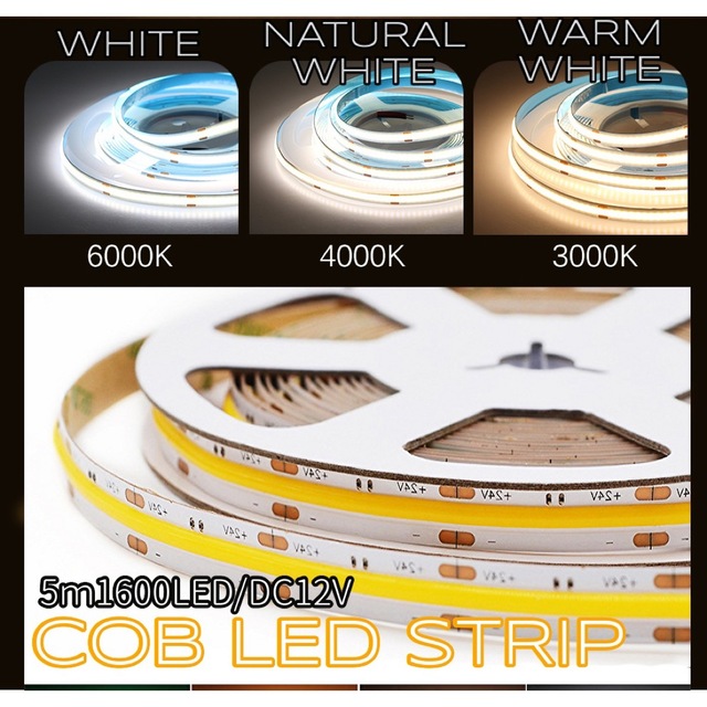 2セット【White】COB LEDテープライト