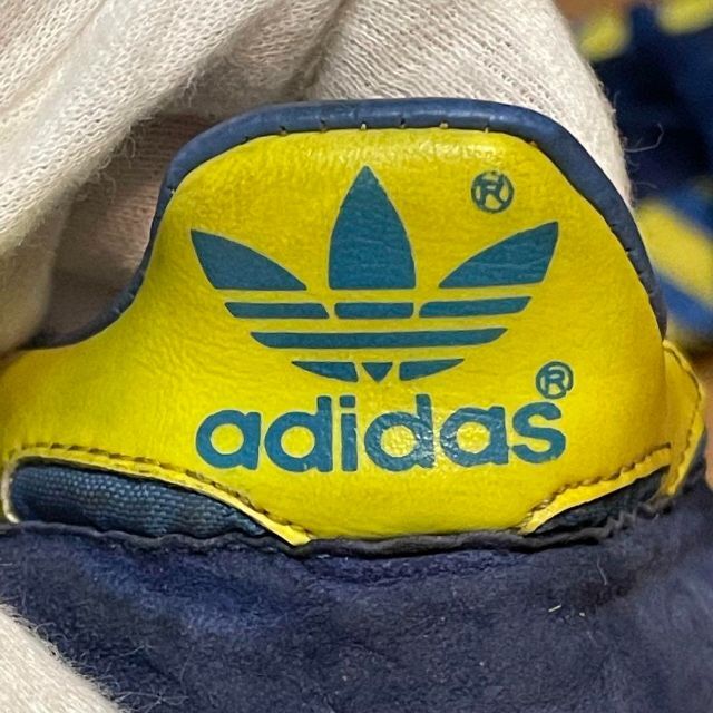 独特な adidas 激レア ヴィンテージ アディダス 名品 ブルー イエロー