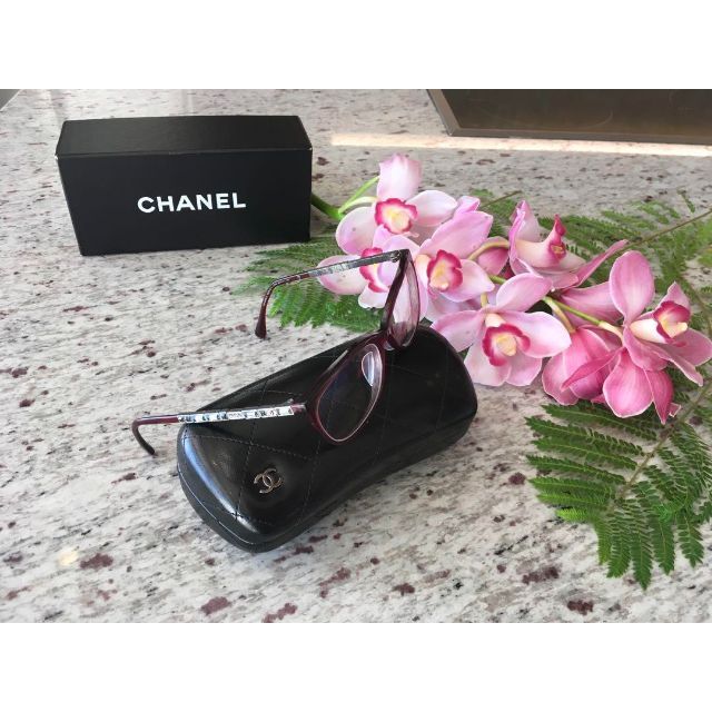 CHANEL(シャネル)の★正規品★CHANEL★メガネフレーム★オプティカルフレーム★ワインレッド★ レディースのファッション小物(サングラス/メガネ)の商品写真