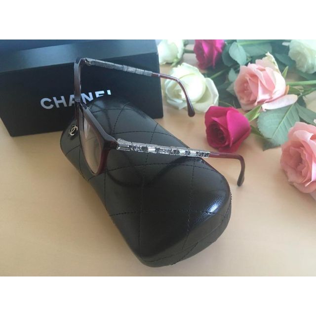 CHANEL(シャネル)の★正規品★CHANEL★メガネフレーム★オプティカルフレーム★ワインレッド★ レディースのファッション小物(サングラス/メガネ)の商品写真