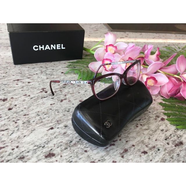 CHANEL(シャネル)の★正規品★CHANEL★メガネフレーム★オプティカルフレーム★ワインレッド★ レディースのファッション小物(サングラス/メガネ)の商品写真