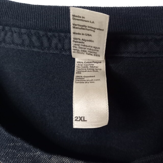 American Apparel(アメリカンアパレル)のアメリカンアパレル　クルーネック　Tシャツ　半袖　スカルプリント　アメリカ製 メンズのトップス(Tシャツ/カットソー(半袖/袖なし))の商品写真
