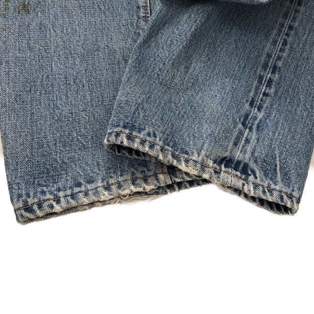 □□LEVI'S リーバイス メンズ衣料 ジーンズ 66前期 SIZE 不明 穴有 リペア有  ボタン裏刻印6 スレキスタンプ ライトインディゴ