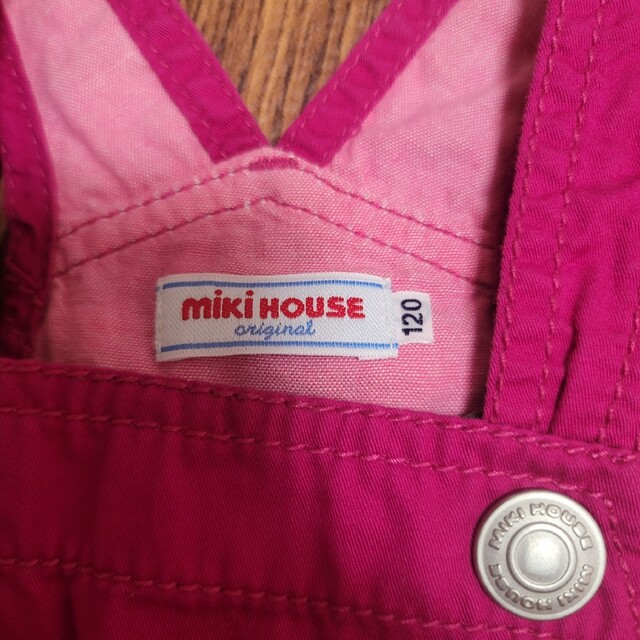 mikihouse(ミキハウス)の美品　ミキハウスの可愛いジャンパースカート♪　120 キッズ/ベビー/マタニティのキッズ服女の子用(90cm~)(ワンピース)の商品写真