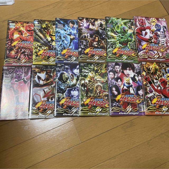 獣拳戦隊ゲキレンジャー 全12巻&劇場版 DVDセット ○売り出し在庫