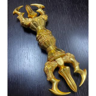 WEB限定デザイン 新品 未使用 法具 24金張 仏教 三鈷杵 ヴァジュラ