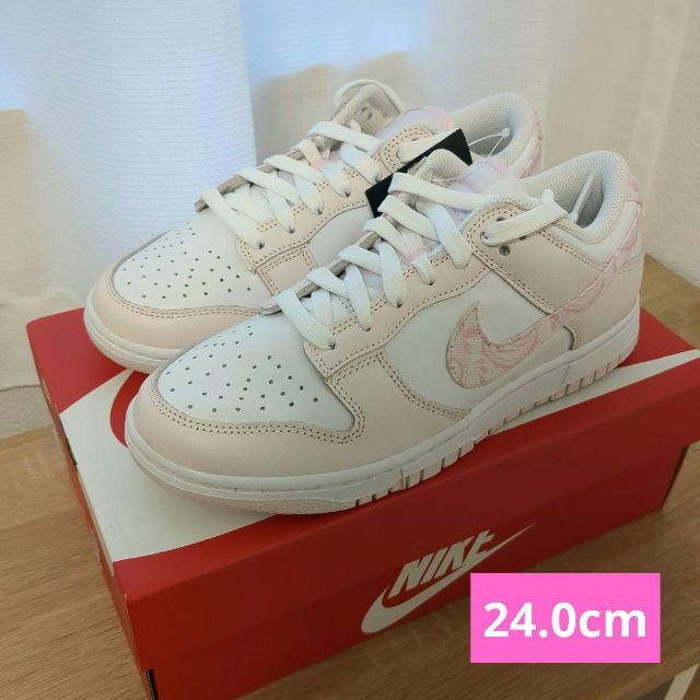 完売 24.0cm NIKE DUNK ペイズリー ピンク かわいい # www.uig