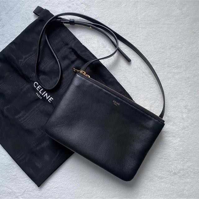 クラシック セリーヌ CELINE 美品 - celine 新ロゴ ポーチ ショルダー