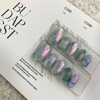 現品【ゆるやか Oval】1,5,4,6,8 サイズ　ニュアンスネイル ハンドメイドのアクセサリー(ネイルチップ)の商品写真