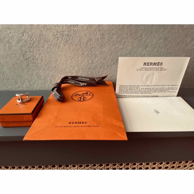 Hermes(エルメス)の【美品】HERMES エルメス オスモズ リングGM #52 レディースのアクセサリー(リング(指輪))の商品写真