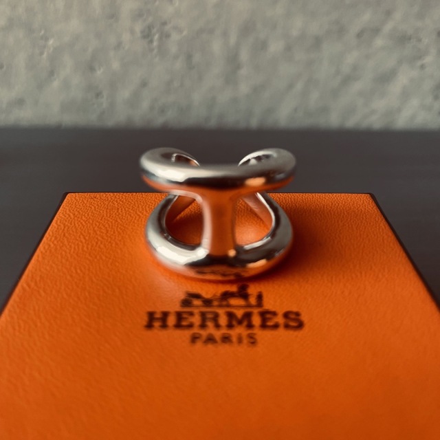 アクセサリー【美品】HERMES エルメス オスモズ リングGM #52