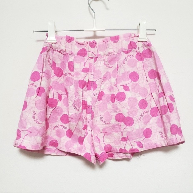 【130】美品 メゾピアノ ショートパンツ さくらんぼ