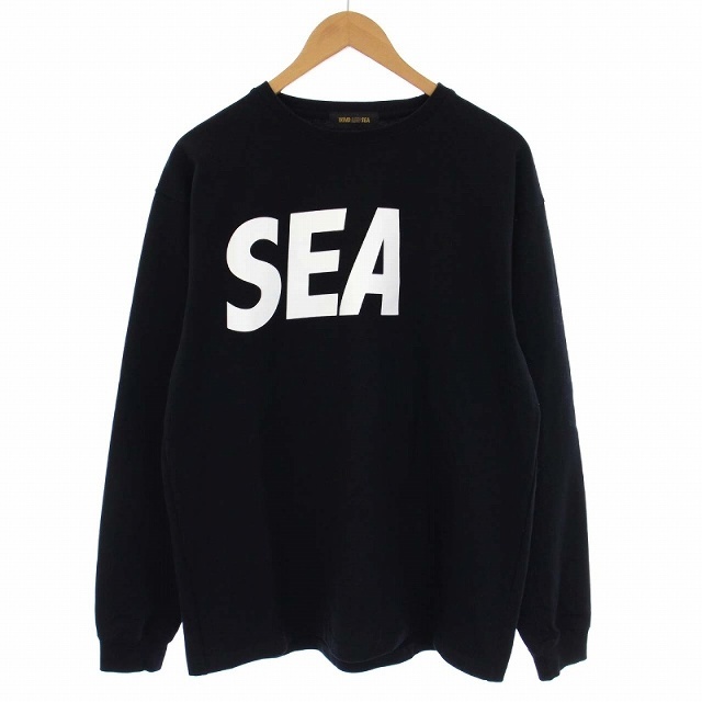 WIND AND SEA(ウィンダンシー)のWIND AND SEA 22SS Sea L/S Tee ロンT Tシャツ 黒 メンズのトップス(Tシャツ/カットソー(七分/長袖))の商品写真