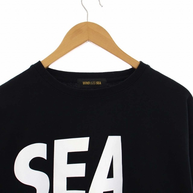 WIND AND SEA(ウィンダンシー)のWIND AND SEA 22SS Sea L/S Tee ロンT Tシャツ 黒 メンズのトップス(Tシャツ/カットソー(七分/長袖))の商品写真