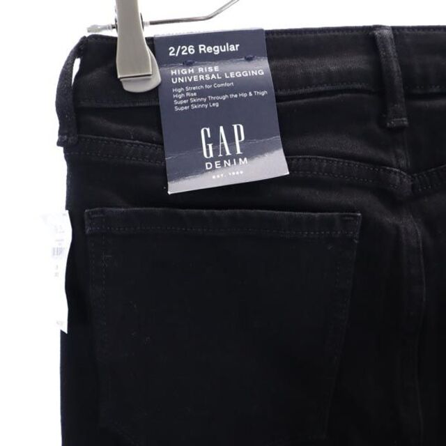 GAP(ギャップ)の未使用 ギャップ ブラック スキニー デニムパンツ w26 GAP ストレッチ レディース 【中古】  【230209】 レディースのパンツ(ショートパンツ)の商品写真