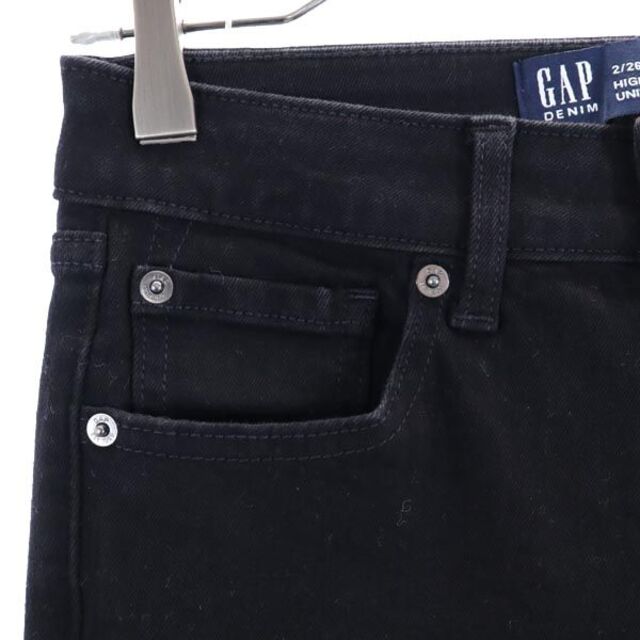 GAP(ギャップ)の未使用 ギャップ ブラック スキニー デニムパンツ w26 GAP ストレッチ レディース 【中古】  【230209】 レディースのパンツ(ショートパンツ)の商品写真