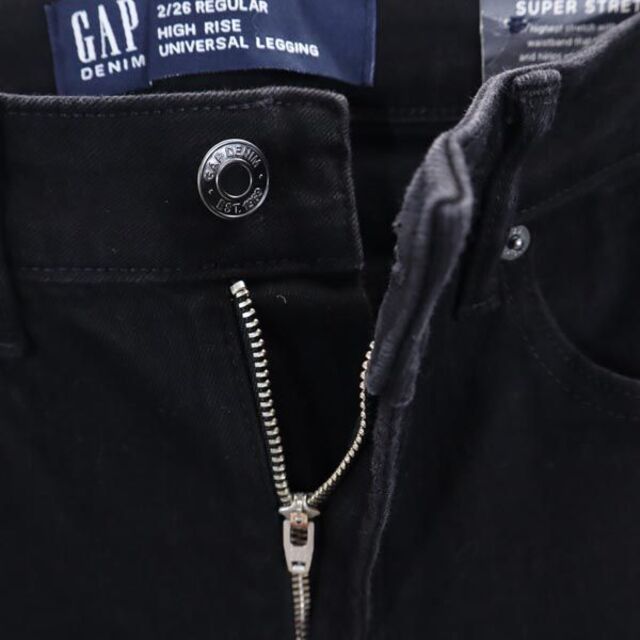 GAP(ギャップ)の未使用 ギャップ ブラック スキニー デニムパンツ w26 GAP ストレッチ レディース 【中古】  【230209】 レディースのパンツ(ショートパンツ)の商品写真