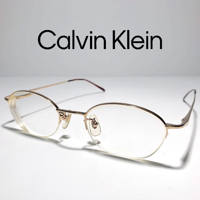 ◆ Calvin Klein ◆ ヴィンテージハーフリムメガネフレーム
