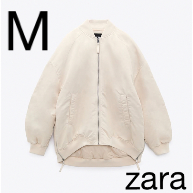 レディースZARA ウォーターレペレント　オーバーサイズボンバージャケット　M