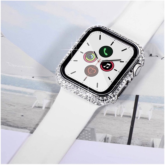 Apple Watch(アップルウォッチ)のApple Watch 4 5 6 カバー キラキラ アップルウォッチ ケース スマホ/家電/カメラのスマホアクセサリー(モバイルケース/カバー)の商品写真