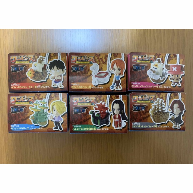 ONE PIECE(ワンピース)のワンピース　Ｗわくわくマスコット　全6種　食玩　バンダイ エンタメ/ホビーのフィギュア(アニメ/ゲーム)の商品写真