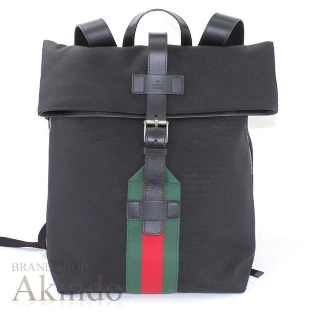 満点の - Gucci グッチ リュックサック ブラック キャンバス シェリー