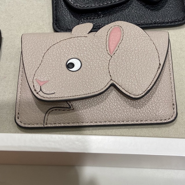 ◆未使用◆ Anya Hindmarch アニヤ ラビットコンパクト財布 グレー