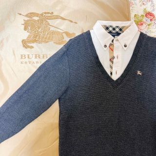 バーバリー(BURBERRY)のバーバリー　ドッキングセーター　カットソー　シャツ　140(ニット)