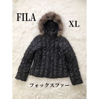 フィラ FILA ダウン ジャケット コート シルバーフォックス ファー 希少