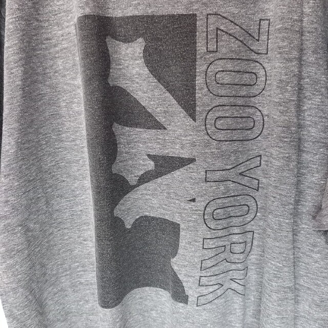 ZOO YORK(ズーヨーク)のZOO YORK　クルーネック　プリントTシャツ　半袖　ビッグプリント　グレーL メンズのトップス(Tシャツ/カットソー(半袖/袖なし))の商品写真